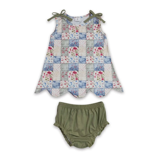 Quilt Patchwork Tank Bummies Set