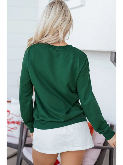 Hohoho Embroidered Crewneck Sweatshirt