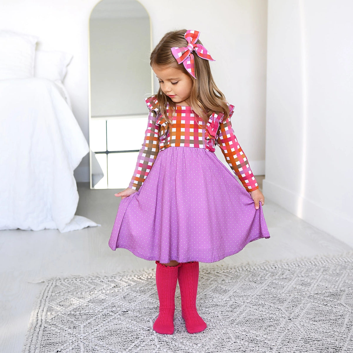Peyton Bamboo - Ruffle Sleeve Dress