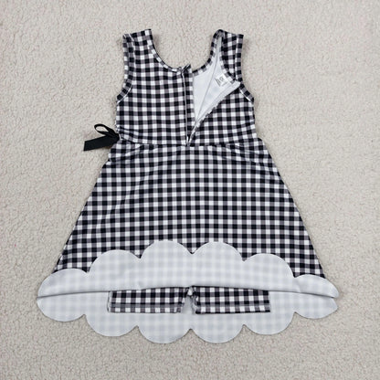 Scallop Gingham Active Dress - CLOSES 7/6