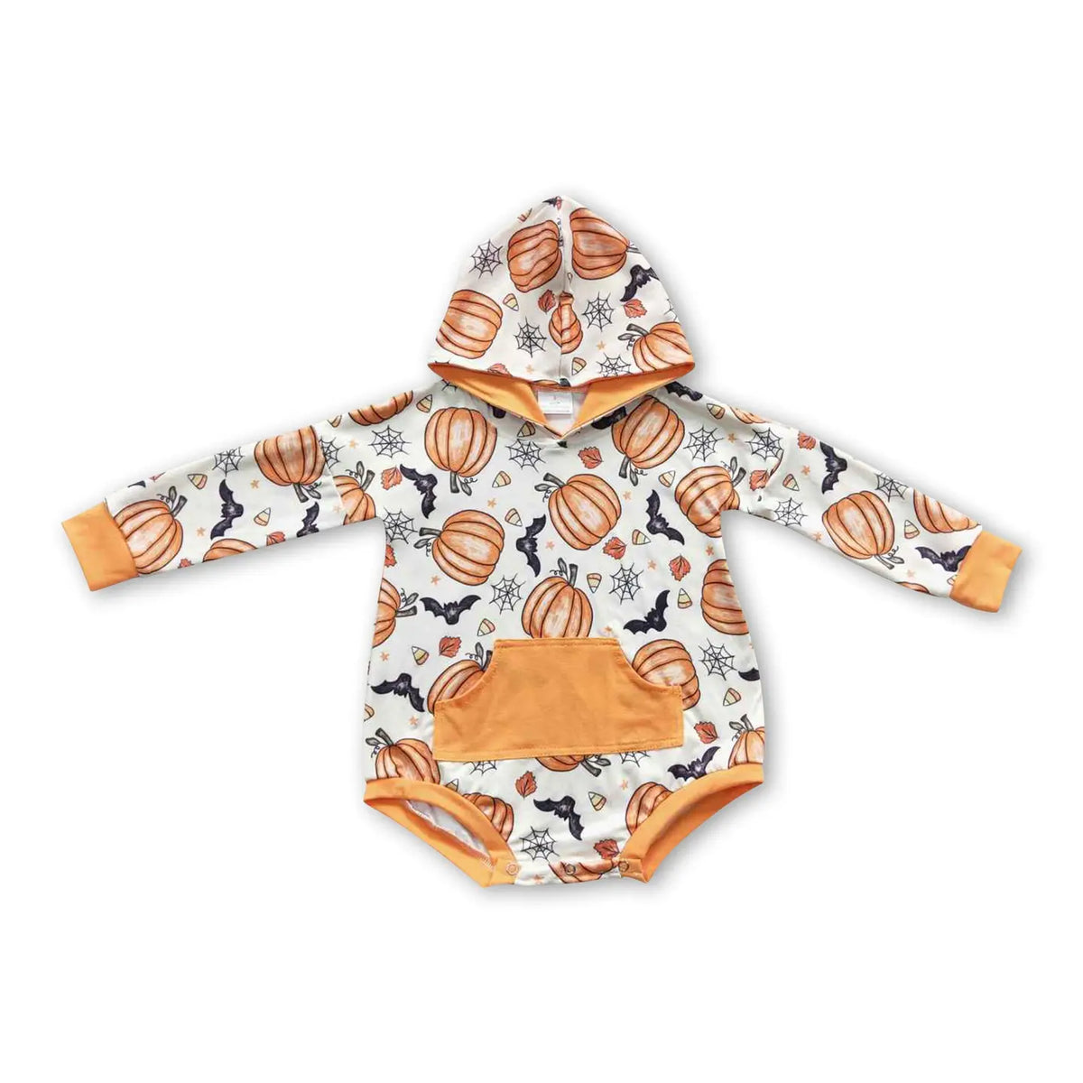 Pumpkin Hooded Bubble Romper