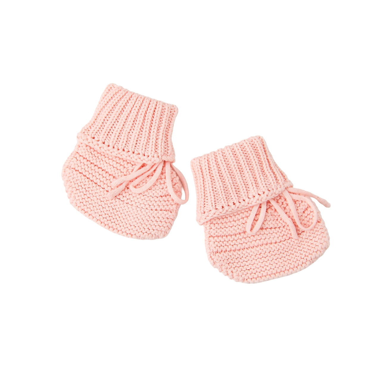 Baby Pink Knit Booties