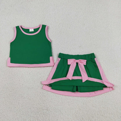 Colorblock Bow Skort Sets - CLOSES 7/6