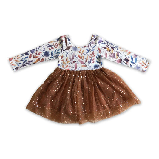 Brown Sparkle Tulle Dress