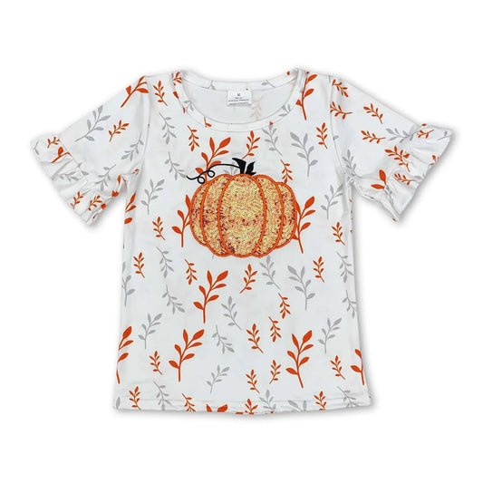 Sequin Pumpkin Tee