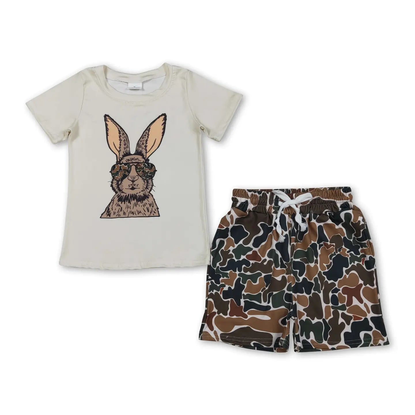 Aviator BunnyTee & Camo Shorts