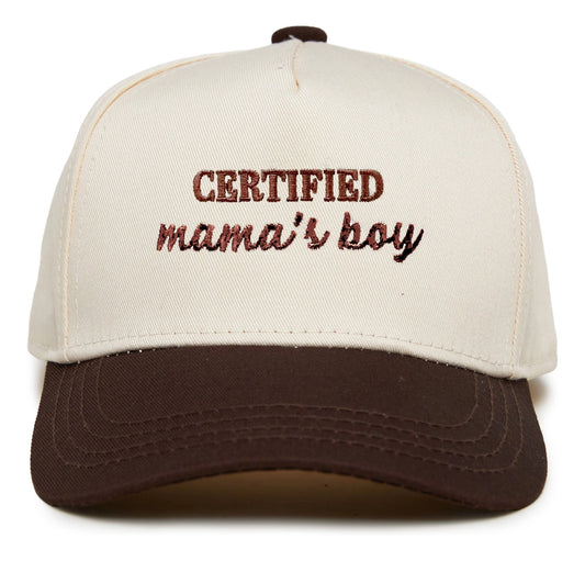 Certified Mama's Boy Kid's Hat