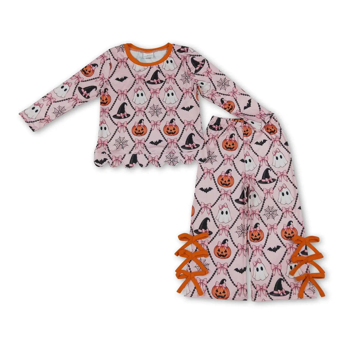 Coquette Pink Halloween Scallop Set