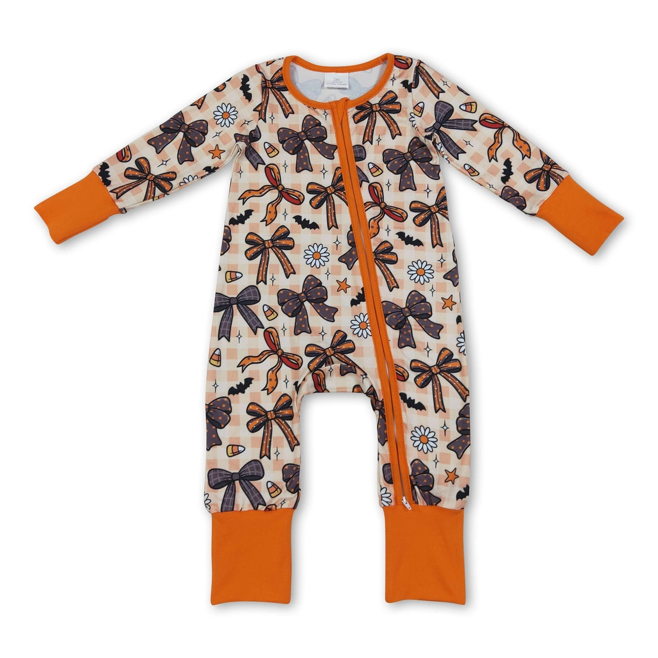 Gingham Candy Corn Bows Zippie