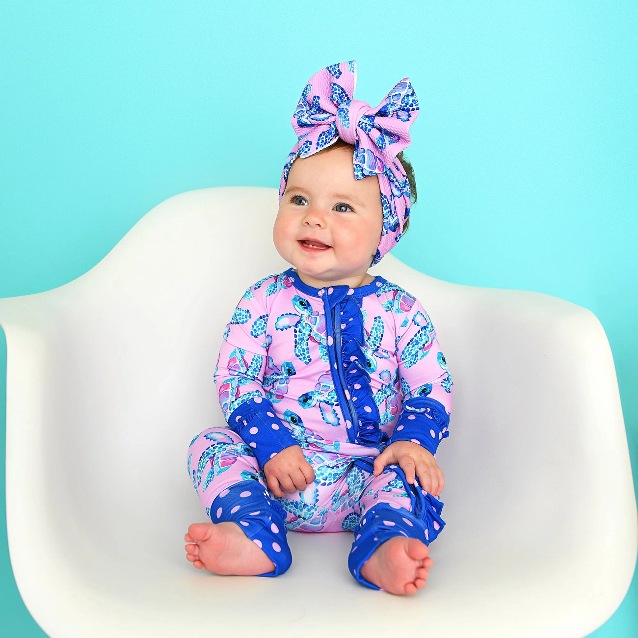 Waverly Bamboo - Ruffle Zippie