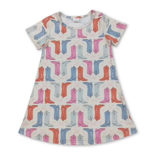 Pastel Boots Dress