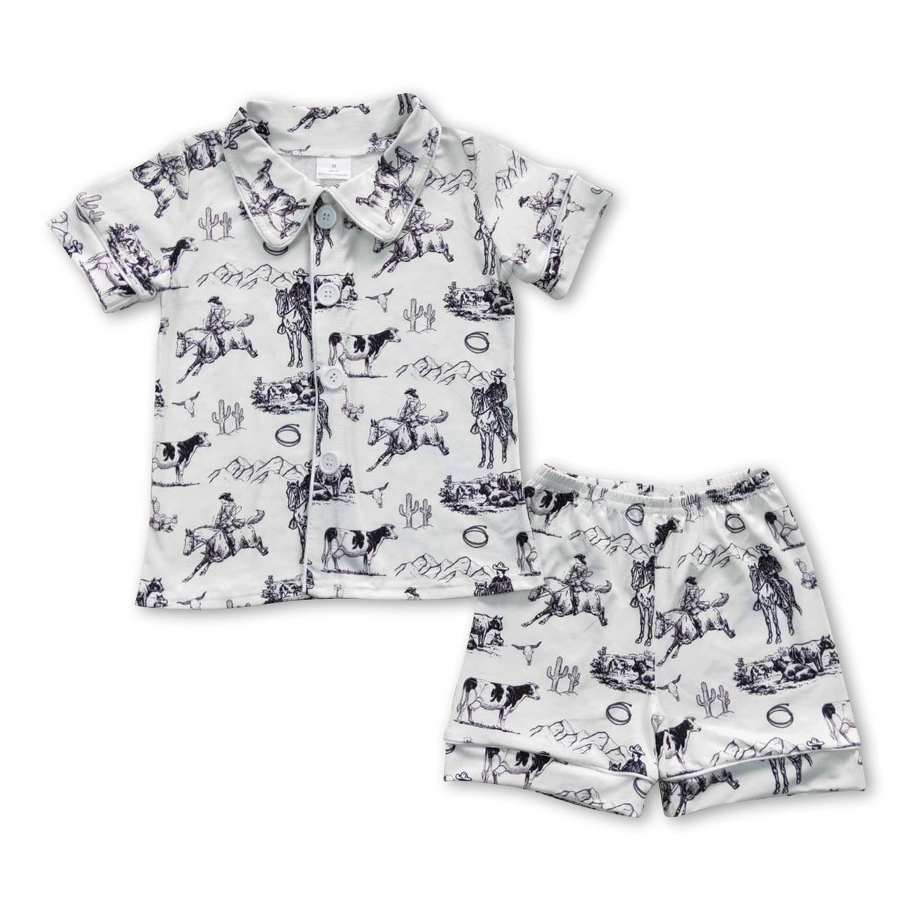 Wild West Button Down PJs