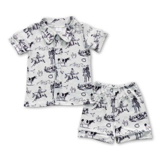 Wild West Button Down PJs