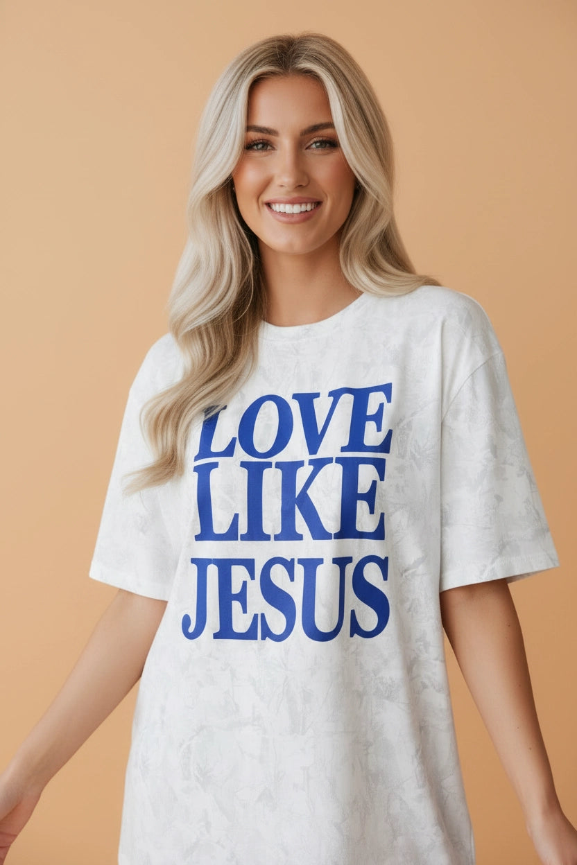 Camo Love Like Jesus Graphic T-Shirt