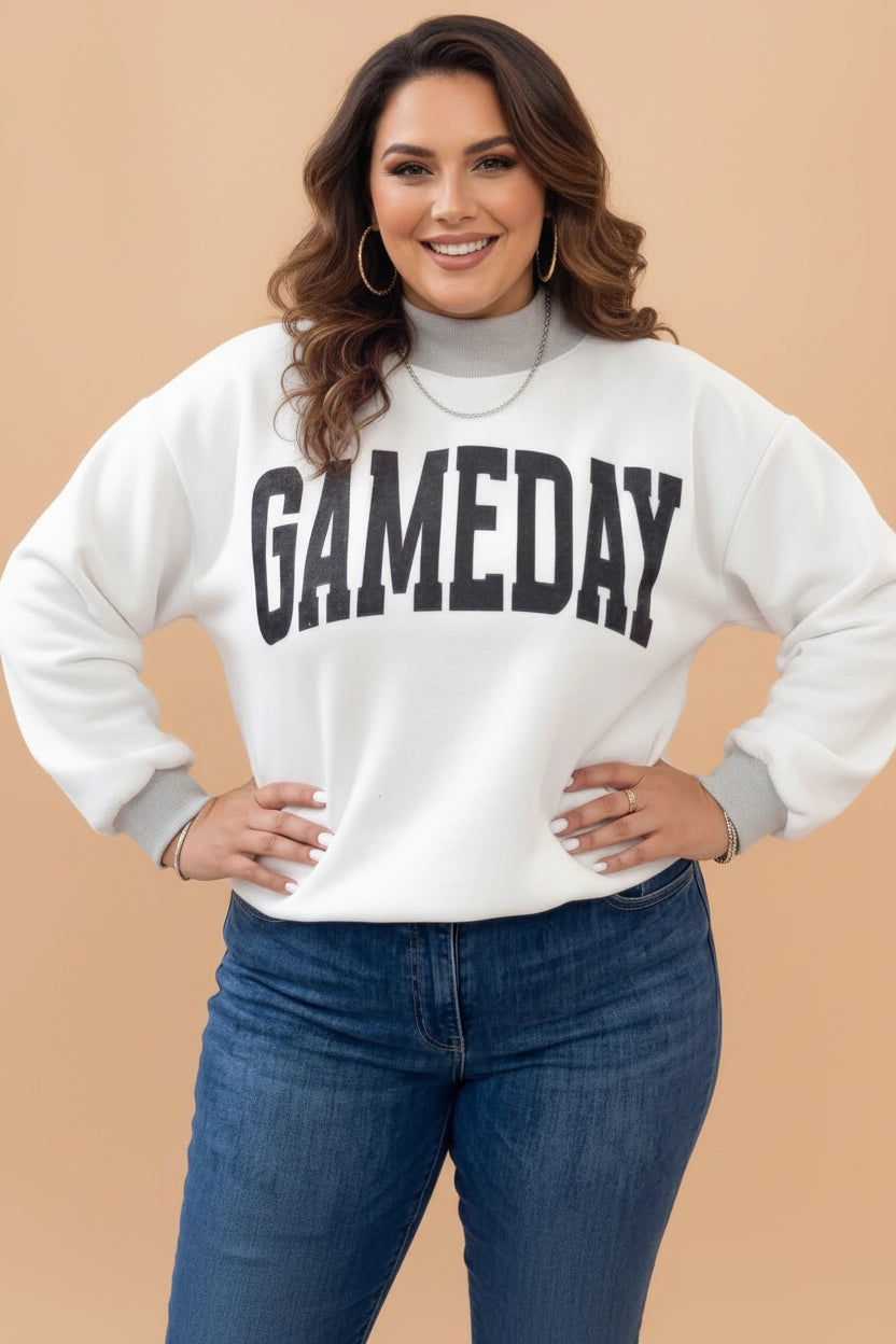 Reversible Gameday/Football Sweatshirt - Curvy