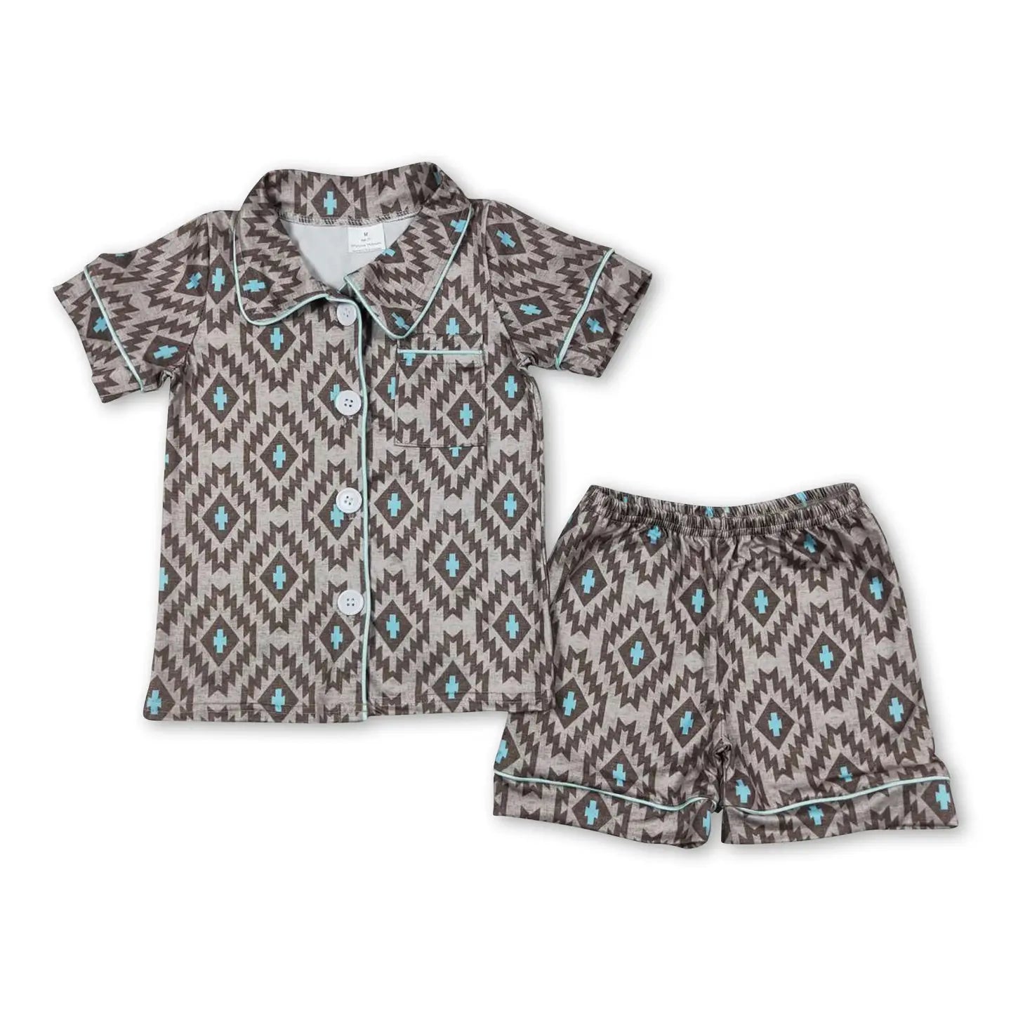 Aztec Button Down PJs