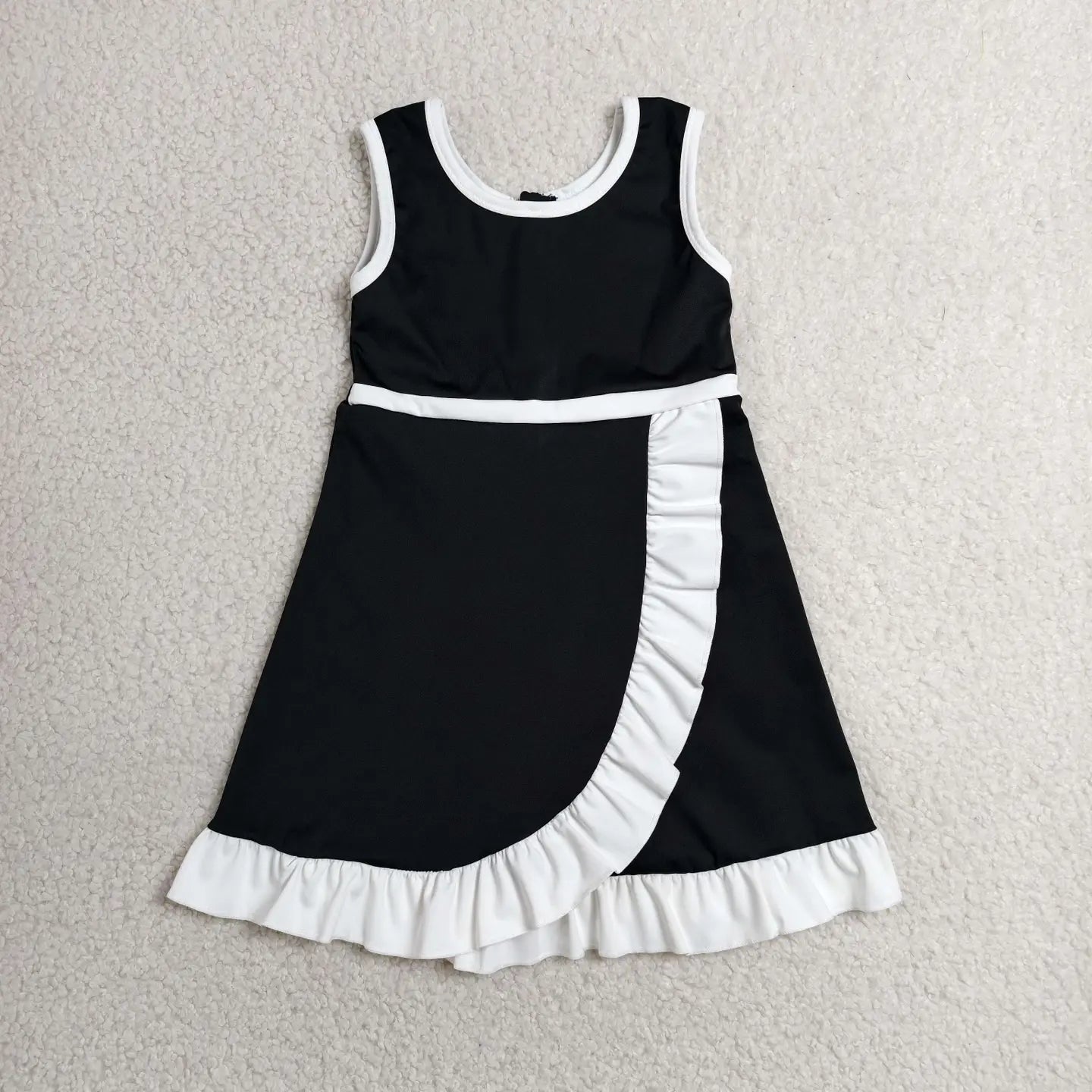 Colorblock Ruffle Activewear Dress - CLOSES 7/6