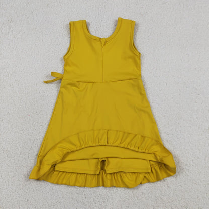 Solid Ruffle Bow Active Dress - CLOSES 7/6