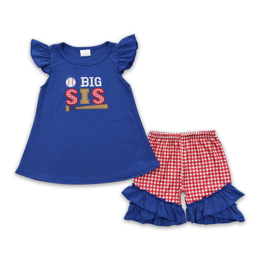 Baseball Big Sis Shorts Set