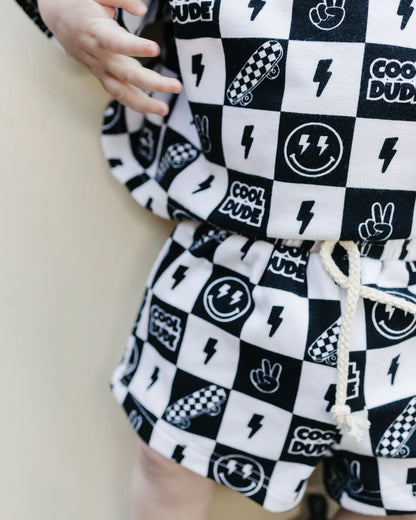 Cool Dude Checker Shorts Set