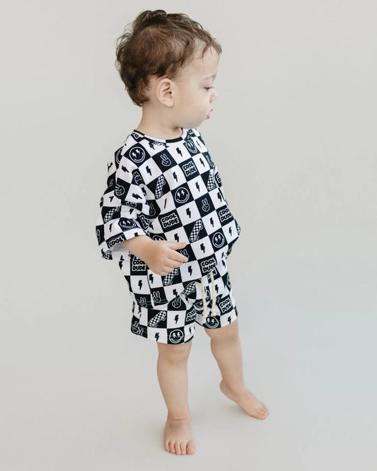 Cool Dude Checker Shorts Set